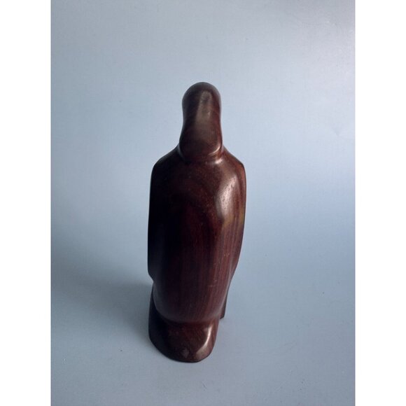 Vintage Hand-Carved Female African Tribal Wood Figurine 6 1/4" Tall - Picture 4 of 6